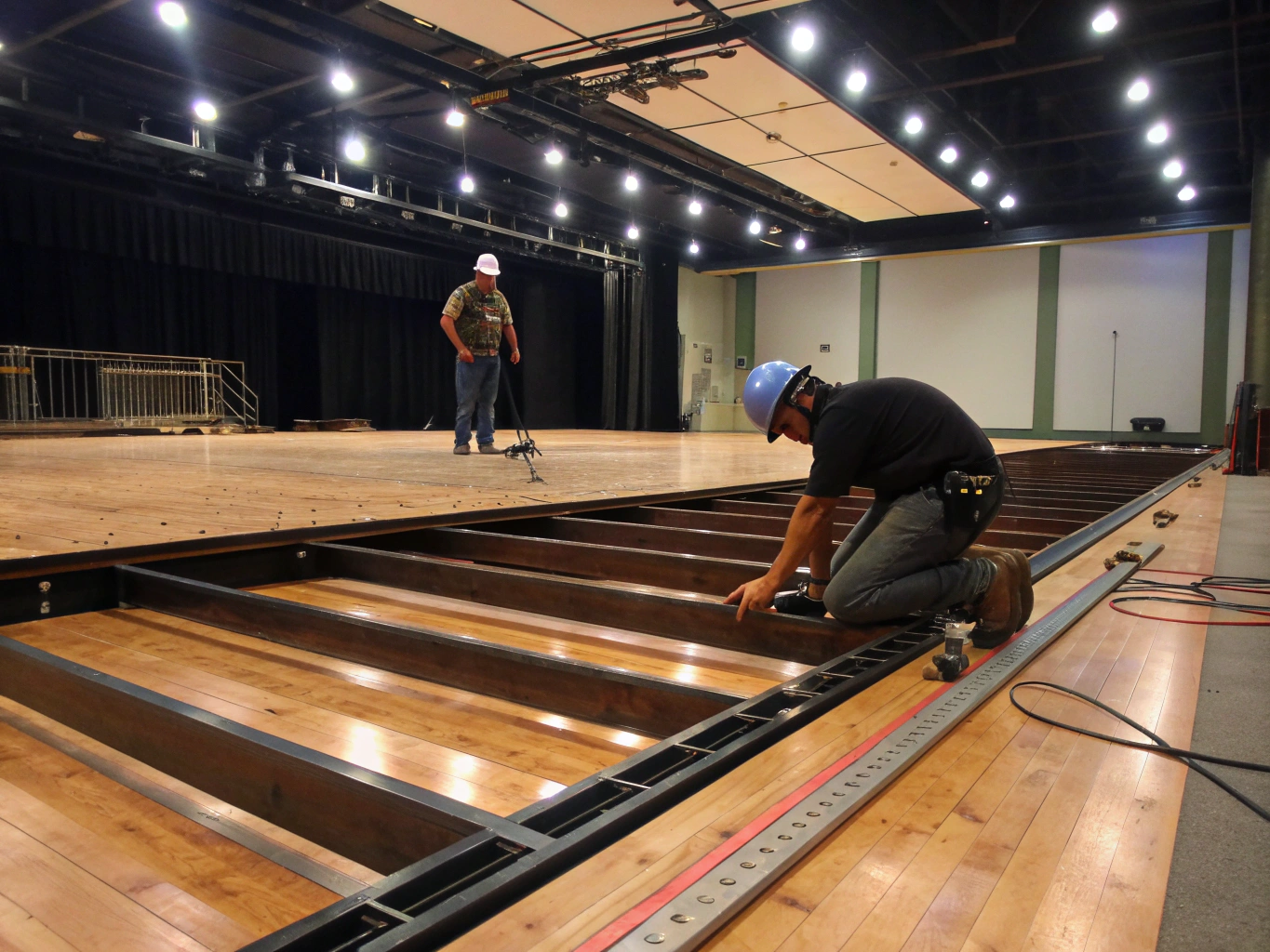Flooring Kayu Rata Permukaan Tidak Rata